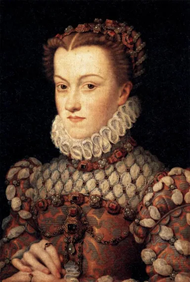 Portrait of Elisabeth of Austria, Queen of France